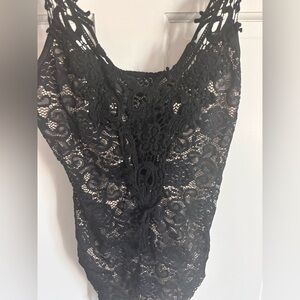 Windsor Black Lace Bodysuit Size Small | Sexy Going Out Top